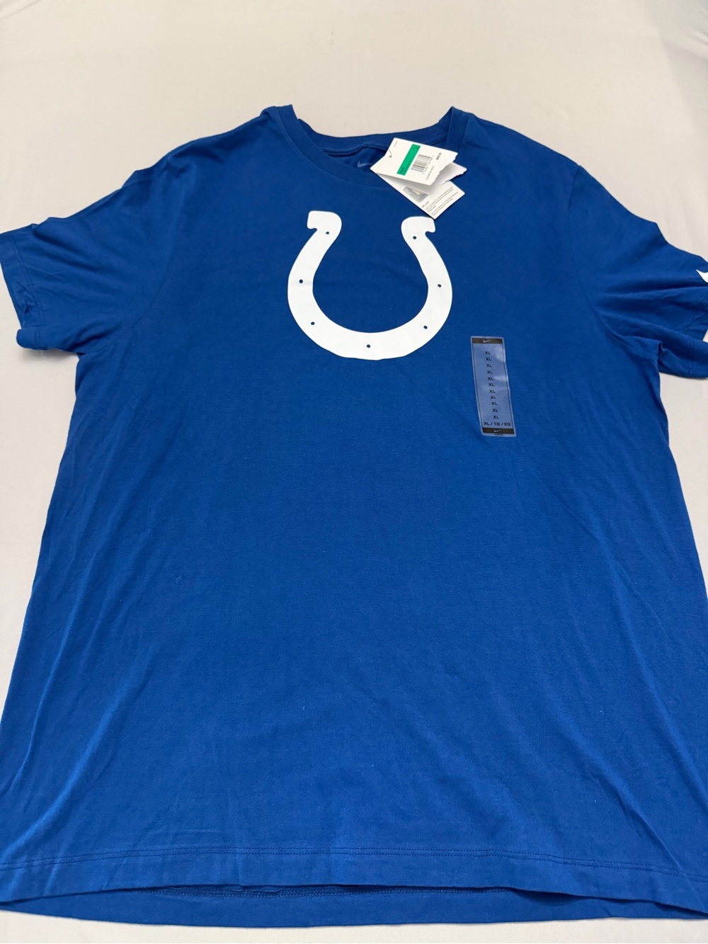 Nike Royal Blue Colts Horseshoe Logo Short Sleeve Tee